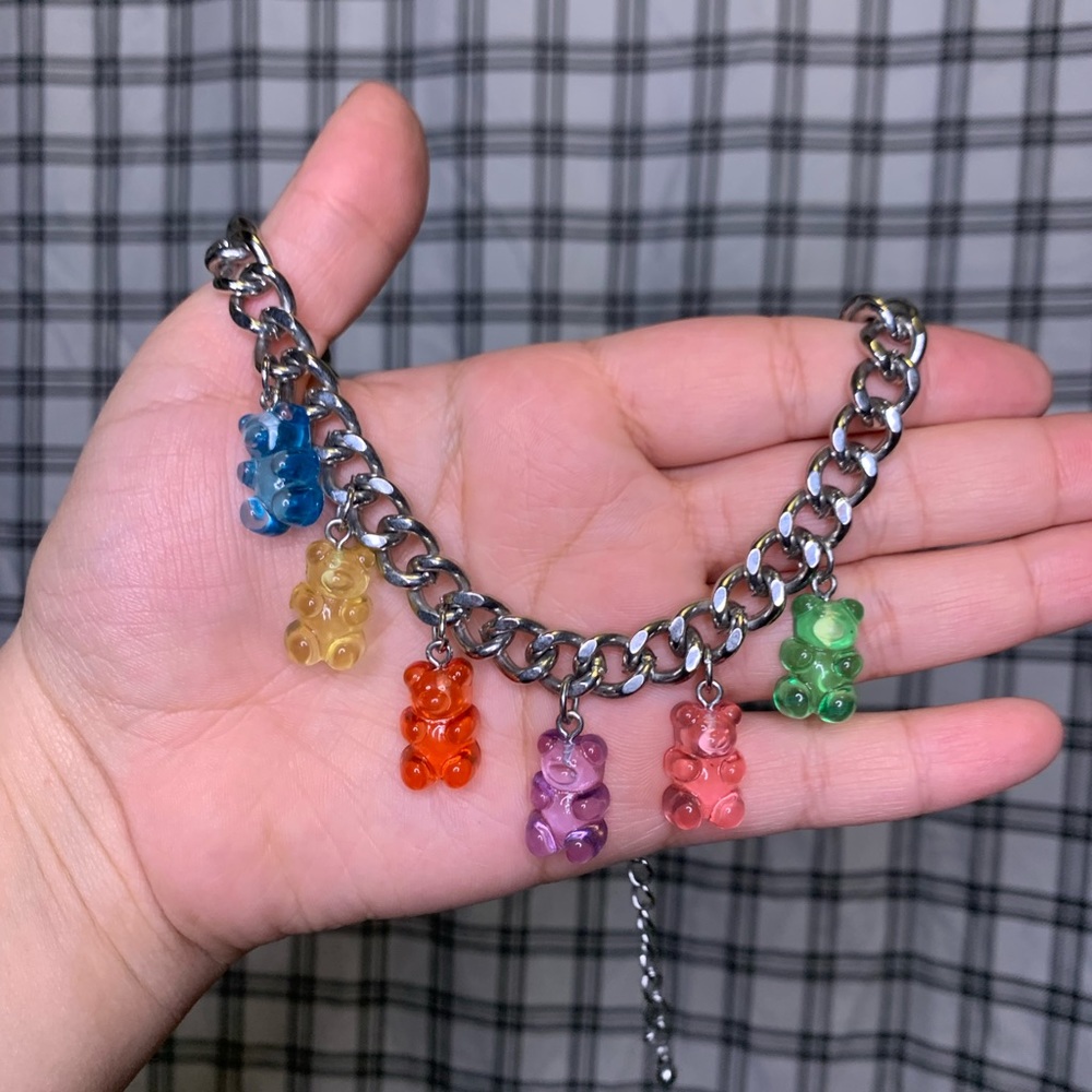 Hot topic gummy bear chain choker